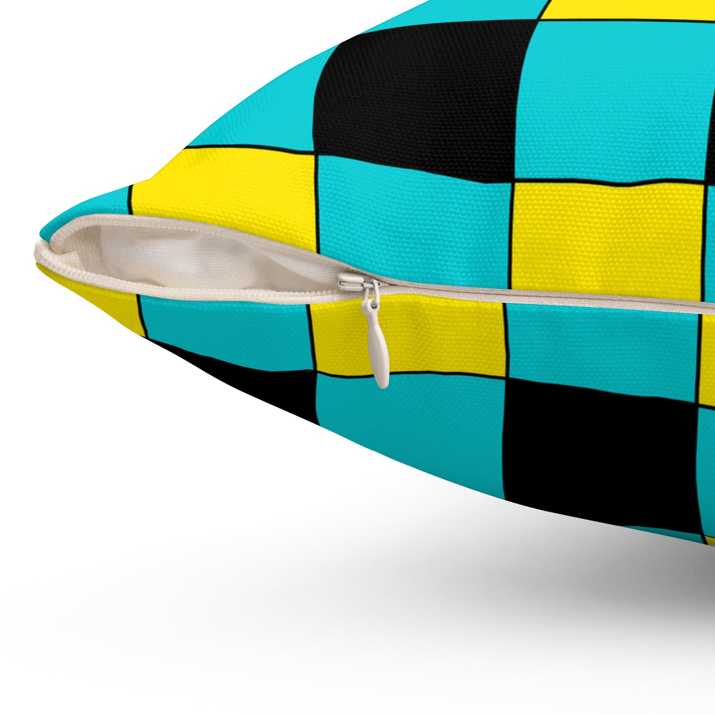 Bahamas Retro Check Cushion Pillow