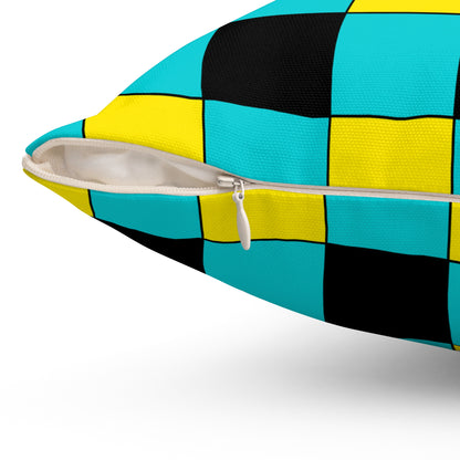 Bahamas Retro Check Cushion Pillow