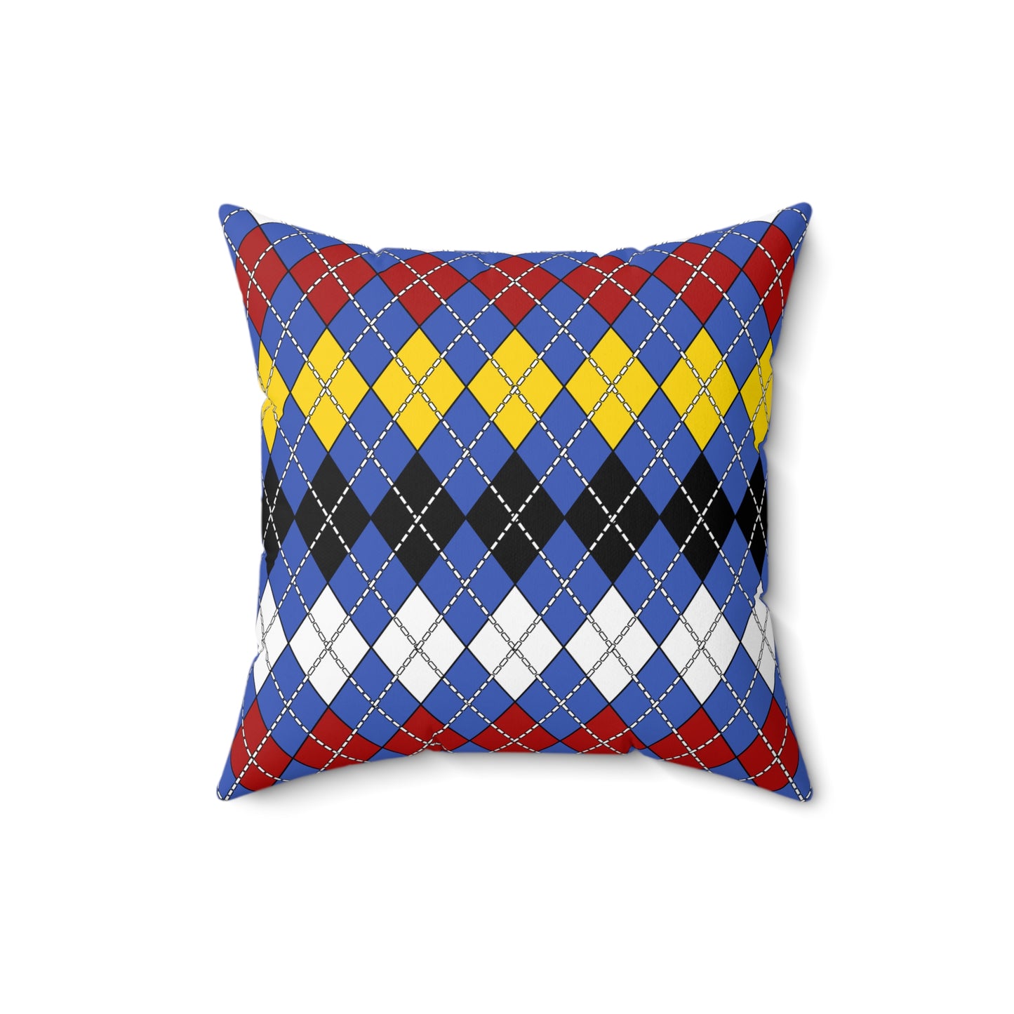 Eswatini Retro Argyle Cushion Pillow