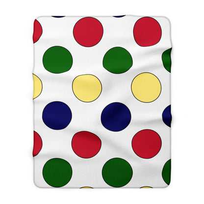 Diego Garcia Retro Polka Dots Blanket Throw