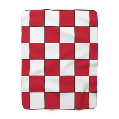 Denmark Retro Check Blanket Throw
