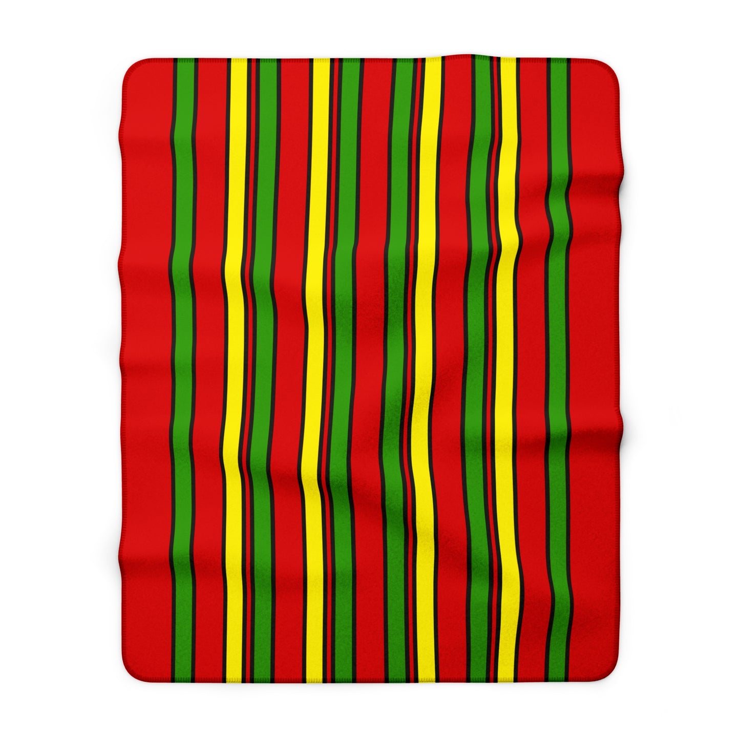 Burkina Faso Retro Stripes Blanket Throw