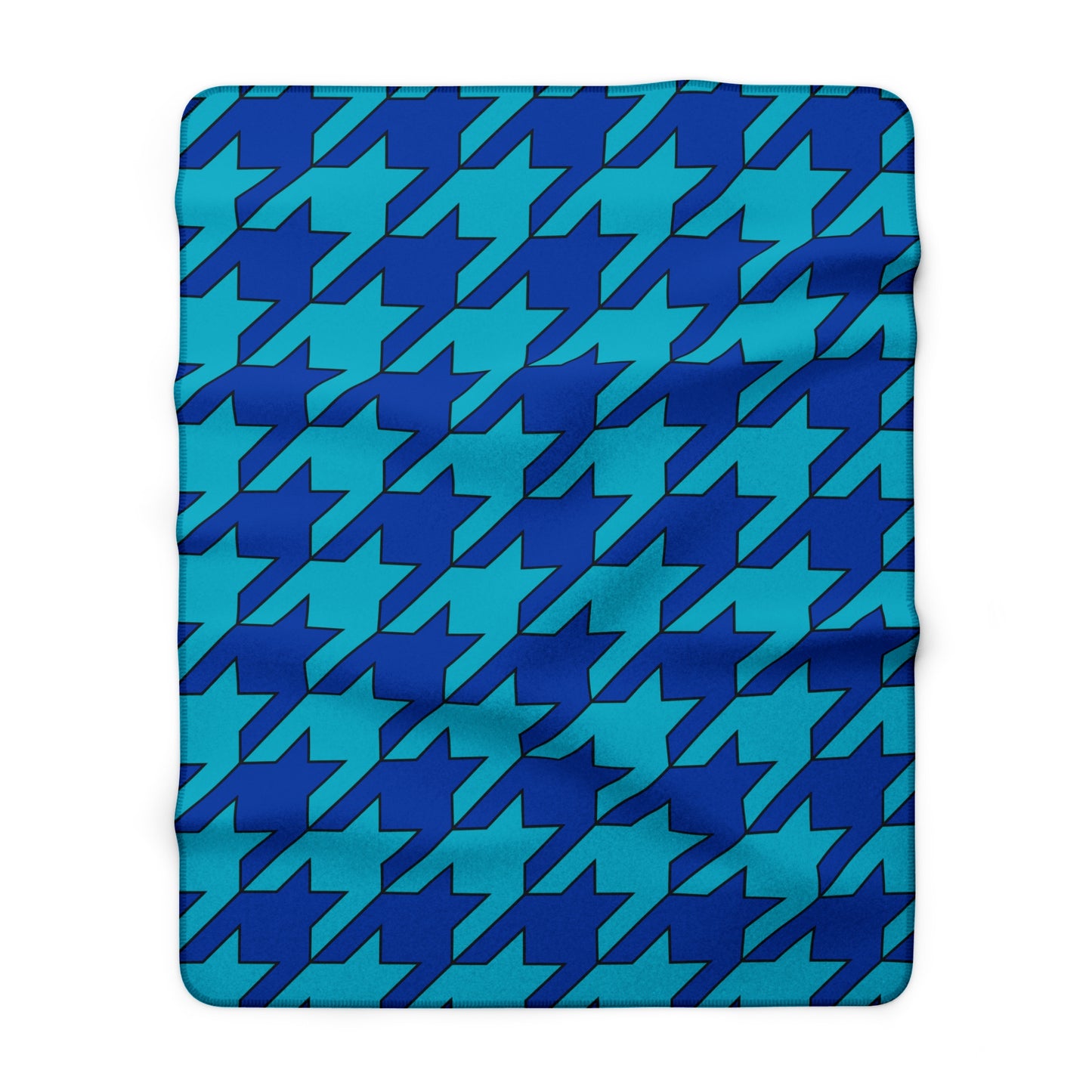 Pacific Islands Retro Houndstooth Blanket Throw