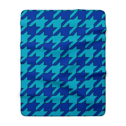 Pacific Islands Retro Houndstooth Blanket Throw