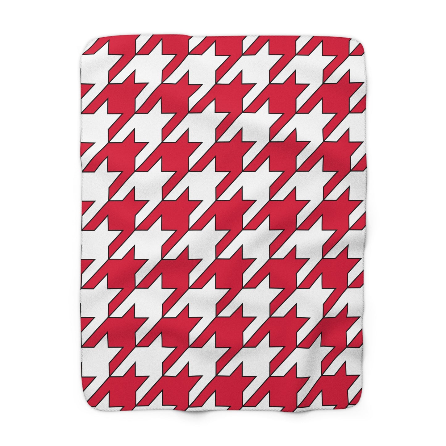 Poland Retro Houndstooth Blanket Throw