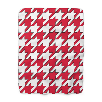 Poland Retro Houndstooth Blanket Throw