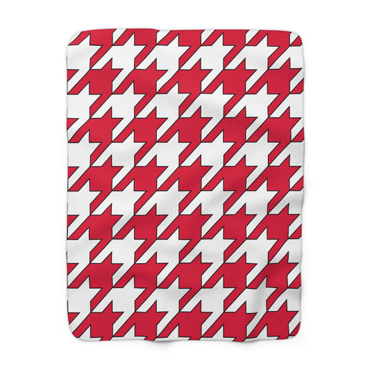 Poland Retro Houndstooth Blanket Throw