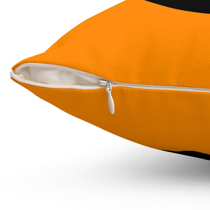 Dark Orange, Black Retro Target Cushion Pillow