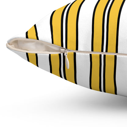 United States Virgin Islands Retro Stripes Cushion Pillow