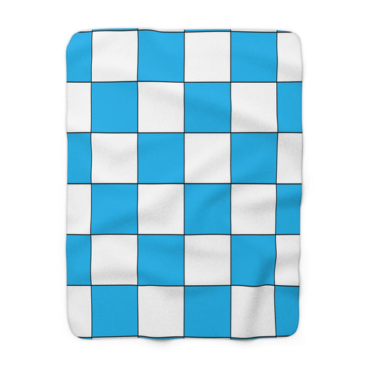 San Marino Retro Check Blanket Throw