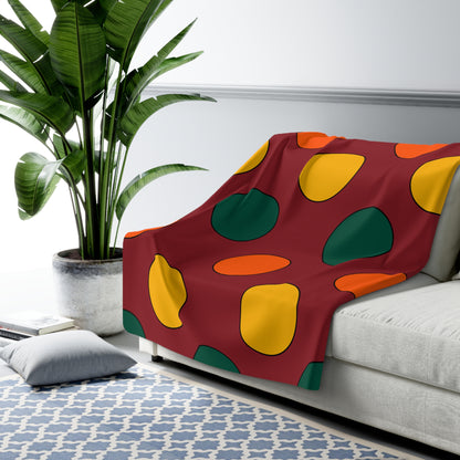 Sri Lanka Retro Polka Dots Blanket Throw