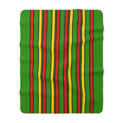 Benin Retro Stripes Blanket Throw