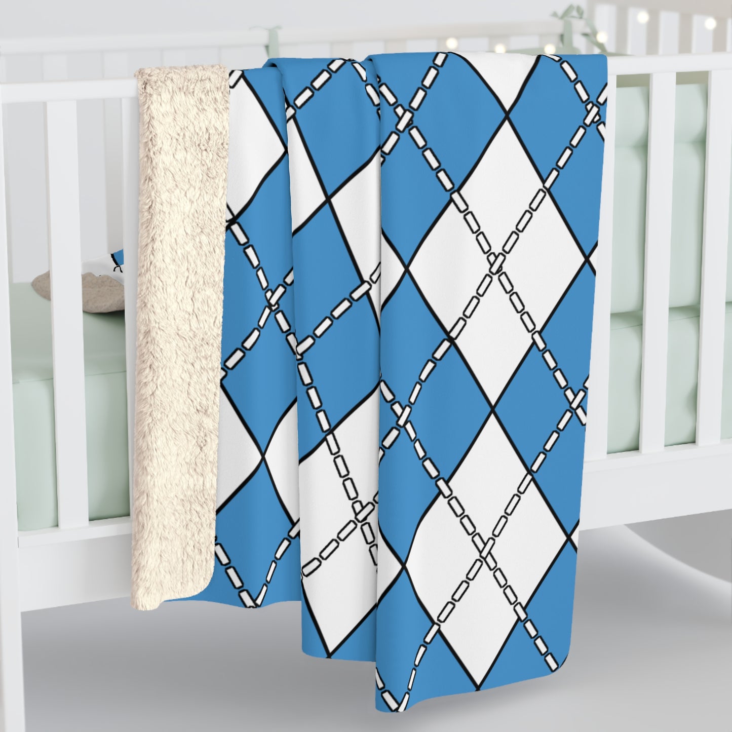 Guatemala Retro Argyle Blanket Throw