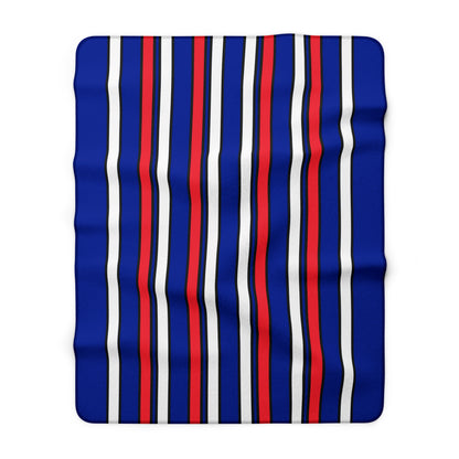 French Southern Territories Retro Stripes Blanket Throw
