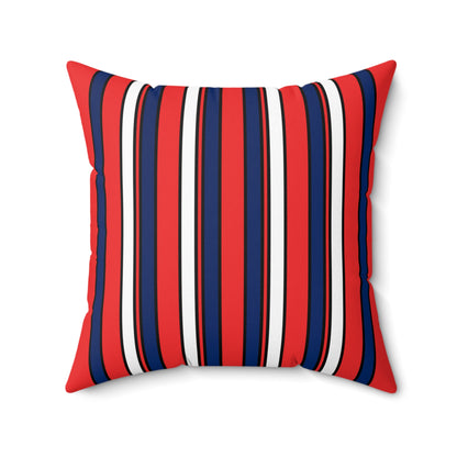 Svalbard And Jan Mayen Retro Stripes Cushion Pillow