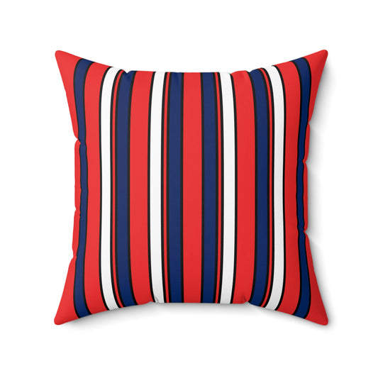 Svalbard And Jan Mayen Retro Stripes Cushion Pillow