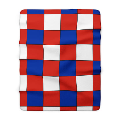 Paraguay Retro Check Blanket Throw