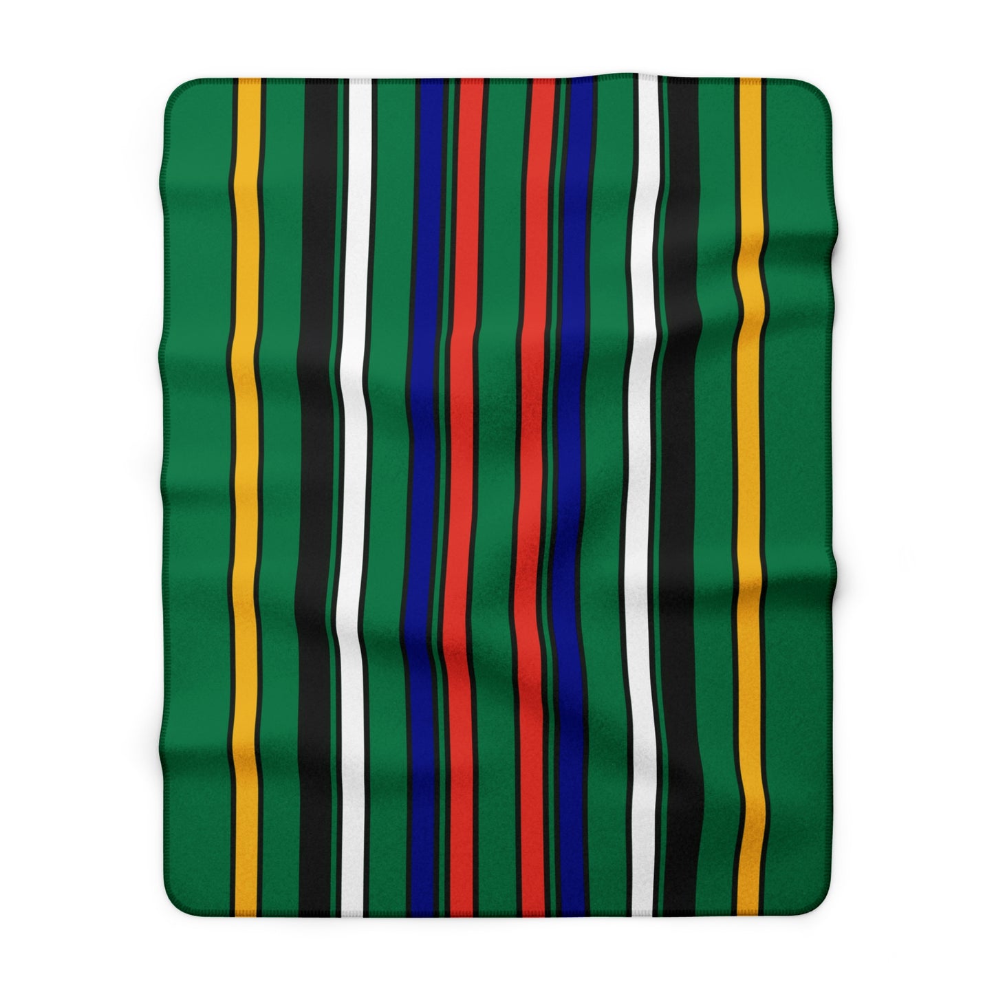 South Africa Retro Stripes Blanket Throw