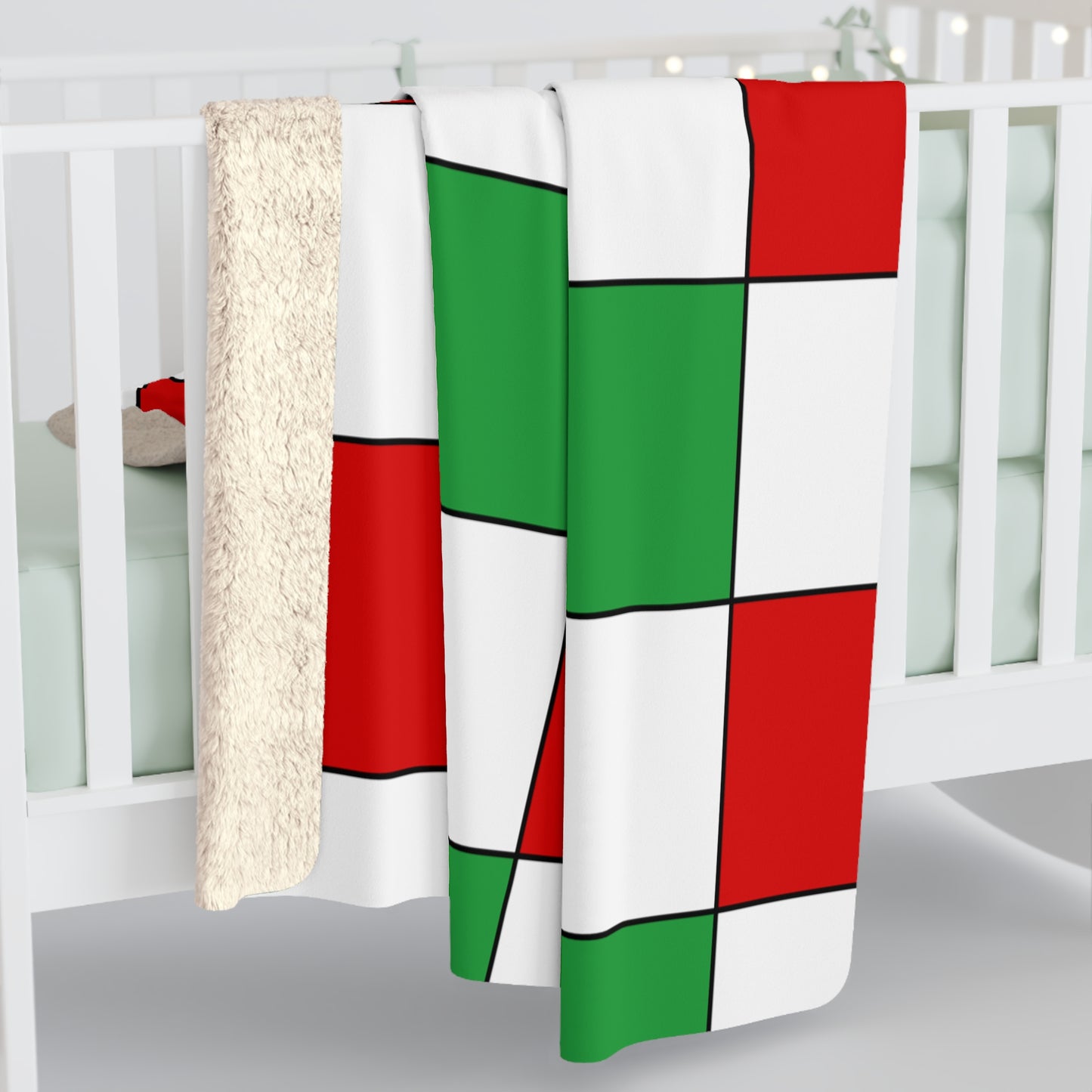 Iran Retro Check Blanket Throw
