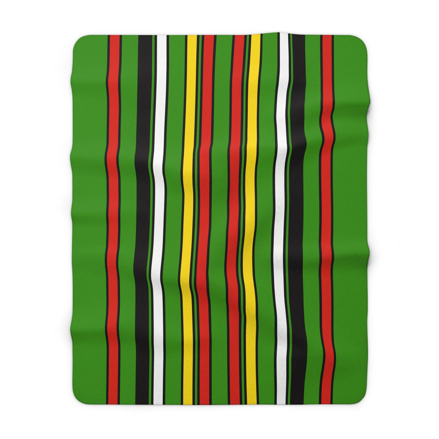 Guyana Retro Stripes Blanket Throw