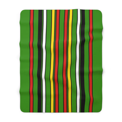 Guyana Retro Stripes Blanket Throw