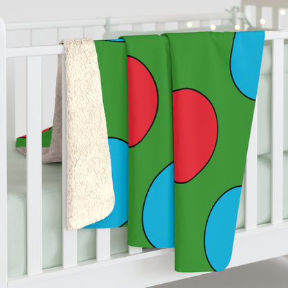 Azerbaijan Retro Polka Dots Blanket Throw