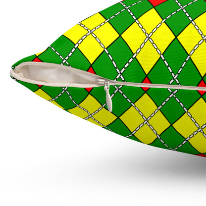 Guinea Retro Argyle Cushion Pillow
