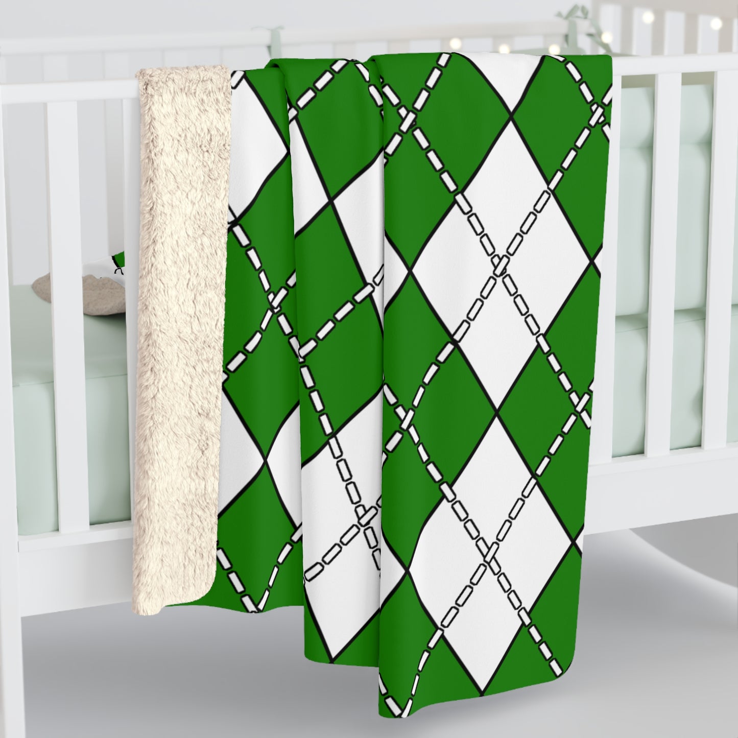 Norfolk Island Retro Argyle Blanket Throw