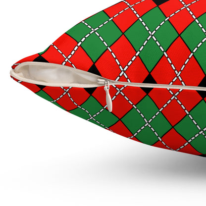 Malawi Retro Argyle Cushion Pillow