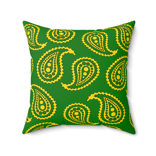 Cocos Islands Retro Paisley Cushion Pillow