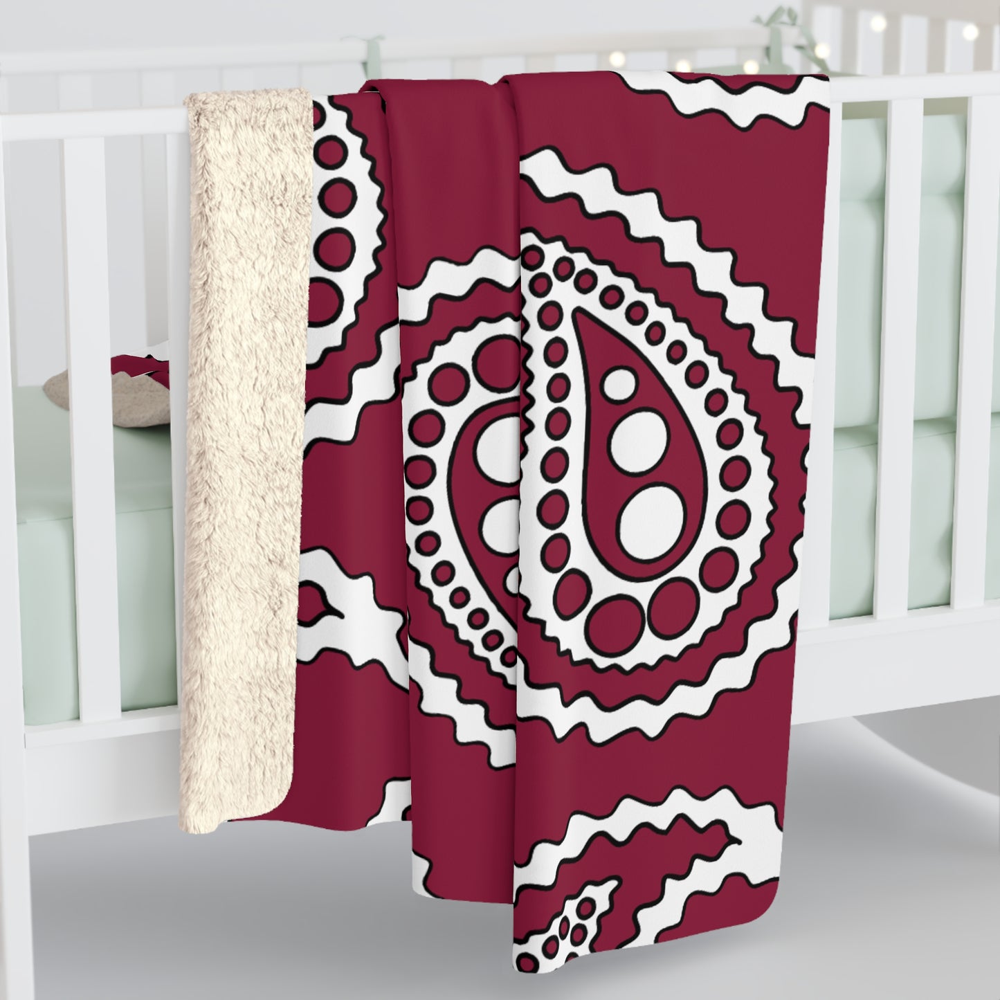 Qatar Retro Paisley Blanket Throw