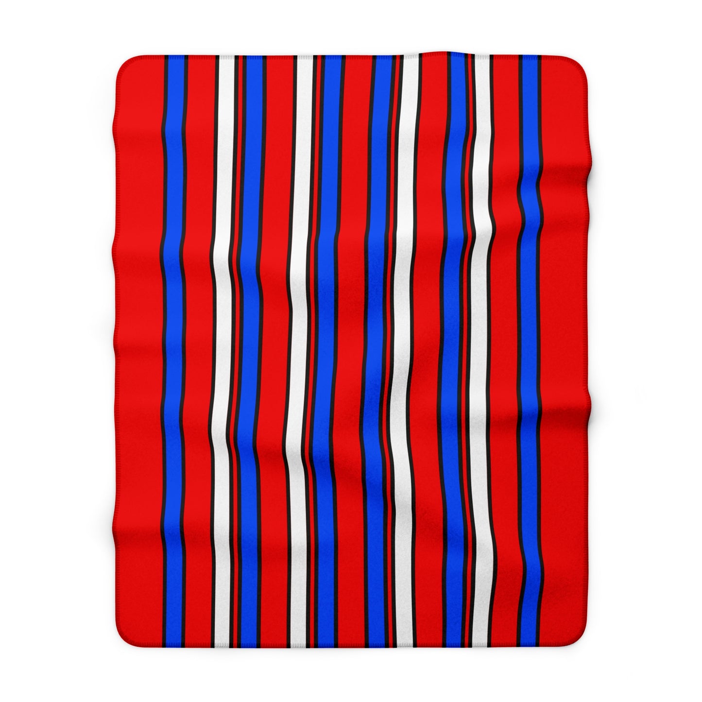 Puerto Rico Retro Stripes Blanket Throw