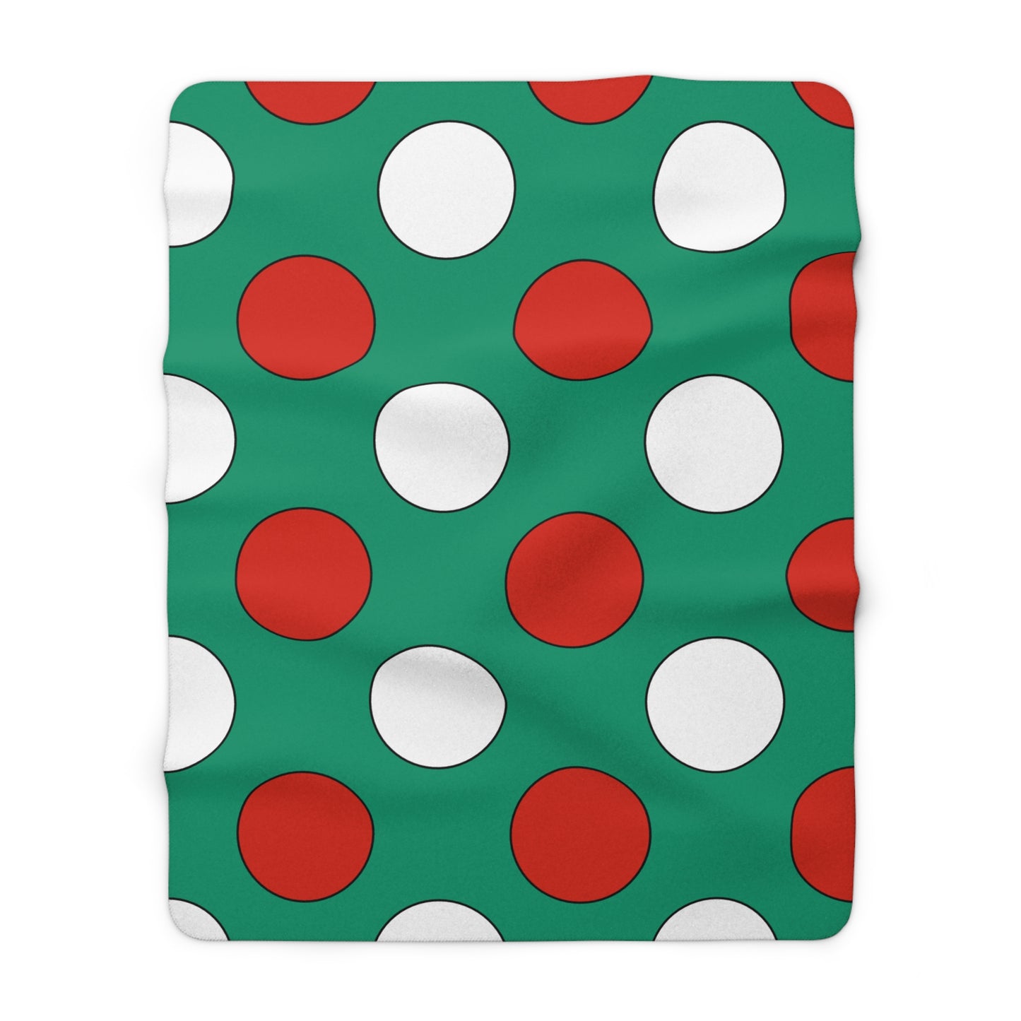 Bulgaria Retro Polka Dots Blanket Throw