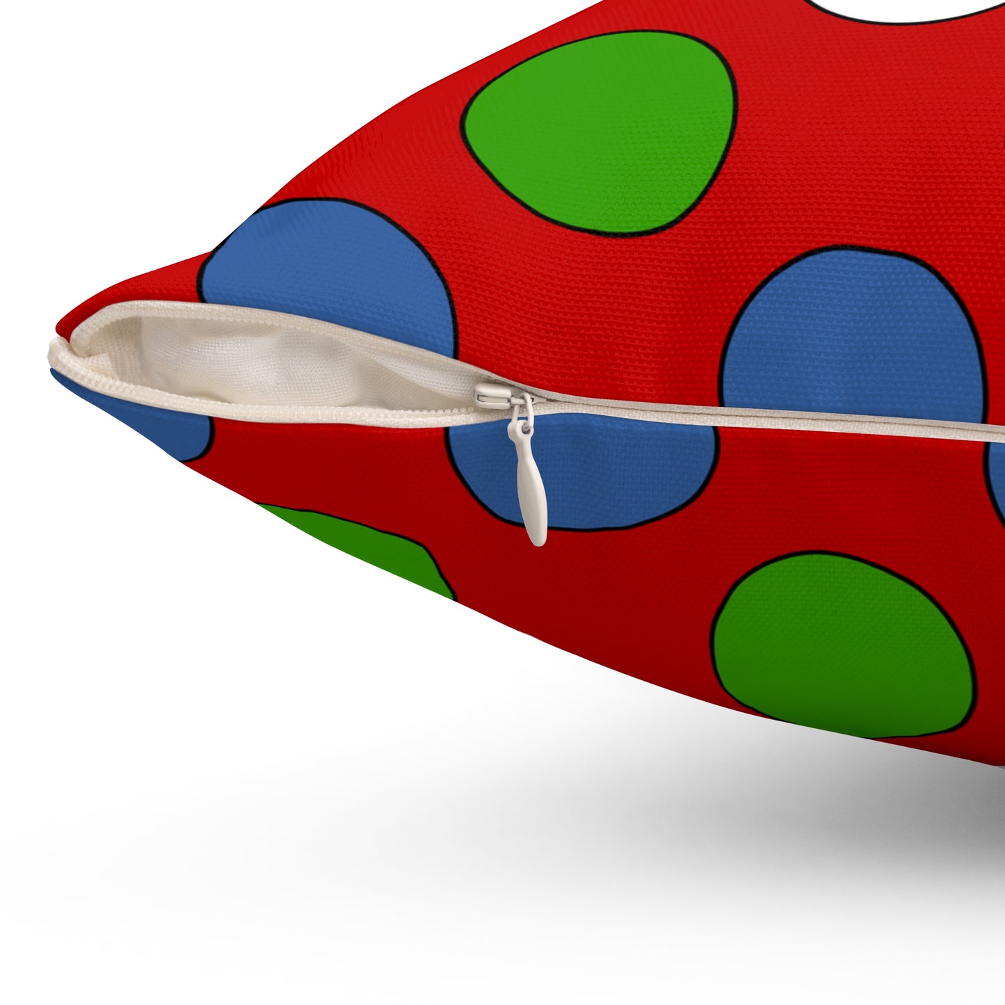 Namibia Retro Polka Dots Cushion Pillow