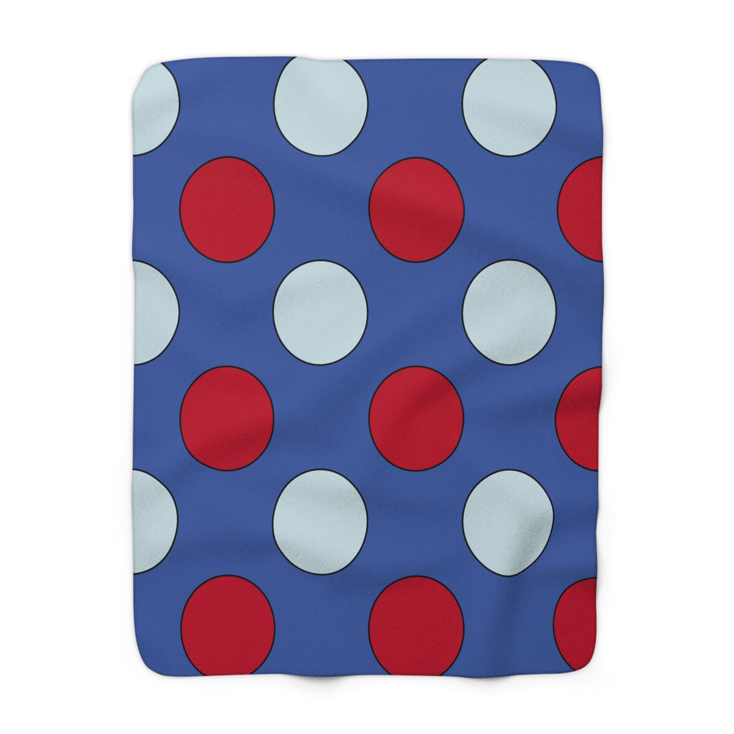 Guam Retro Polka Dots Blanket Throw