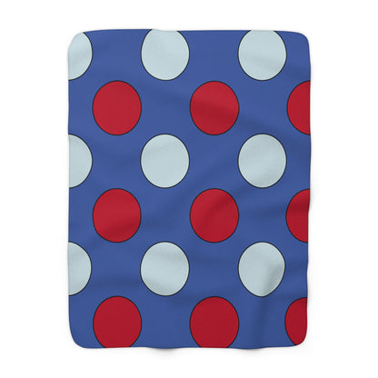 Guam Retro Polka Dots Blanket Throw