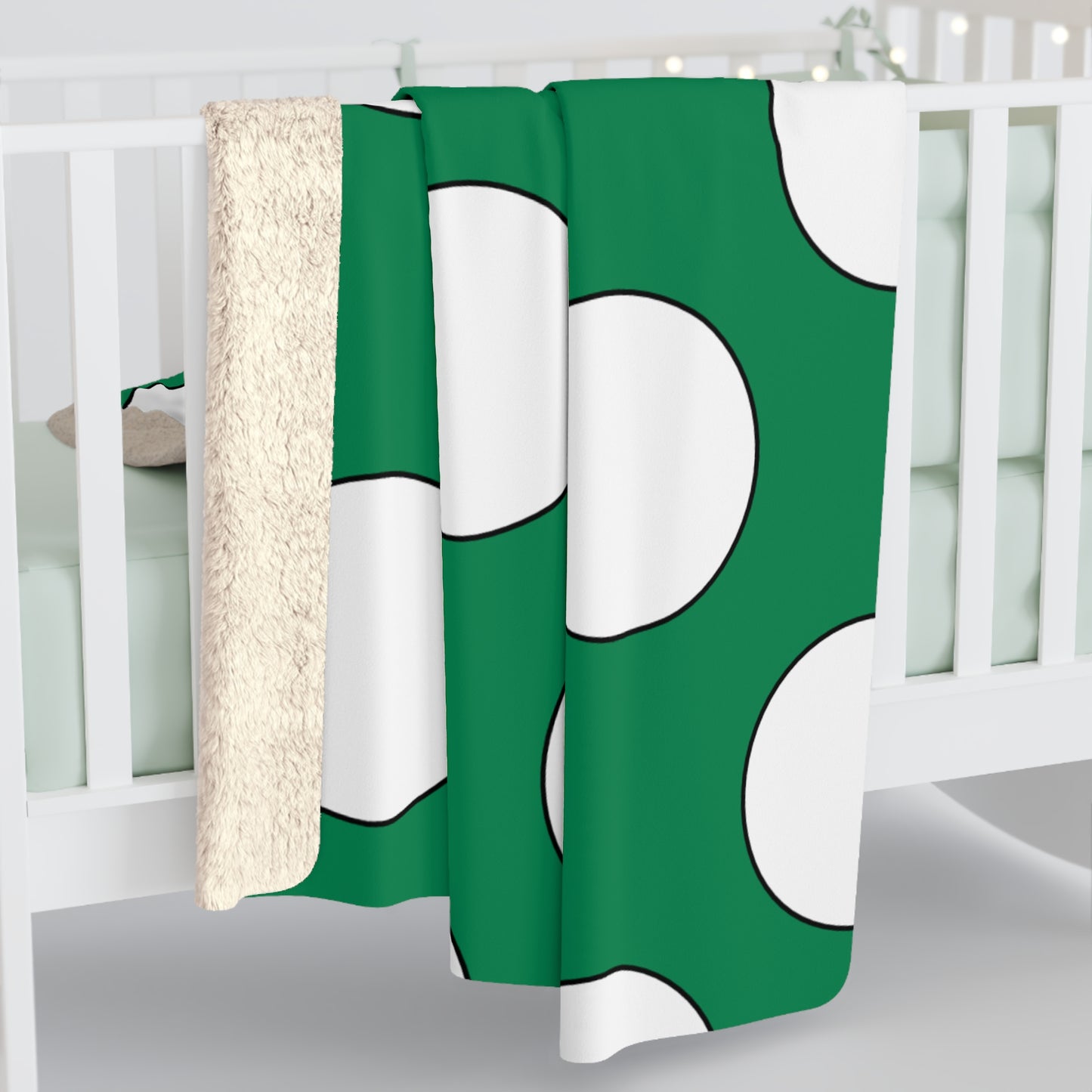 Nigeria Retro Polka Dots Blanket Throw