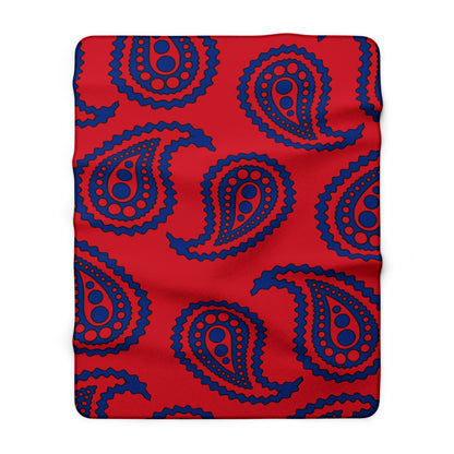 Liechtenstein Retro Paisley Blanket Throw