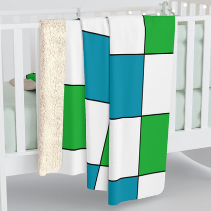 Uzbekistan Retro Check Blanket Throw