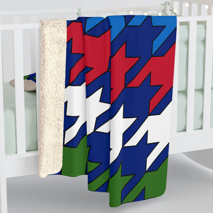 Pitcairn Retro Houndstooth Blanket Throw