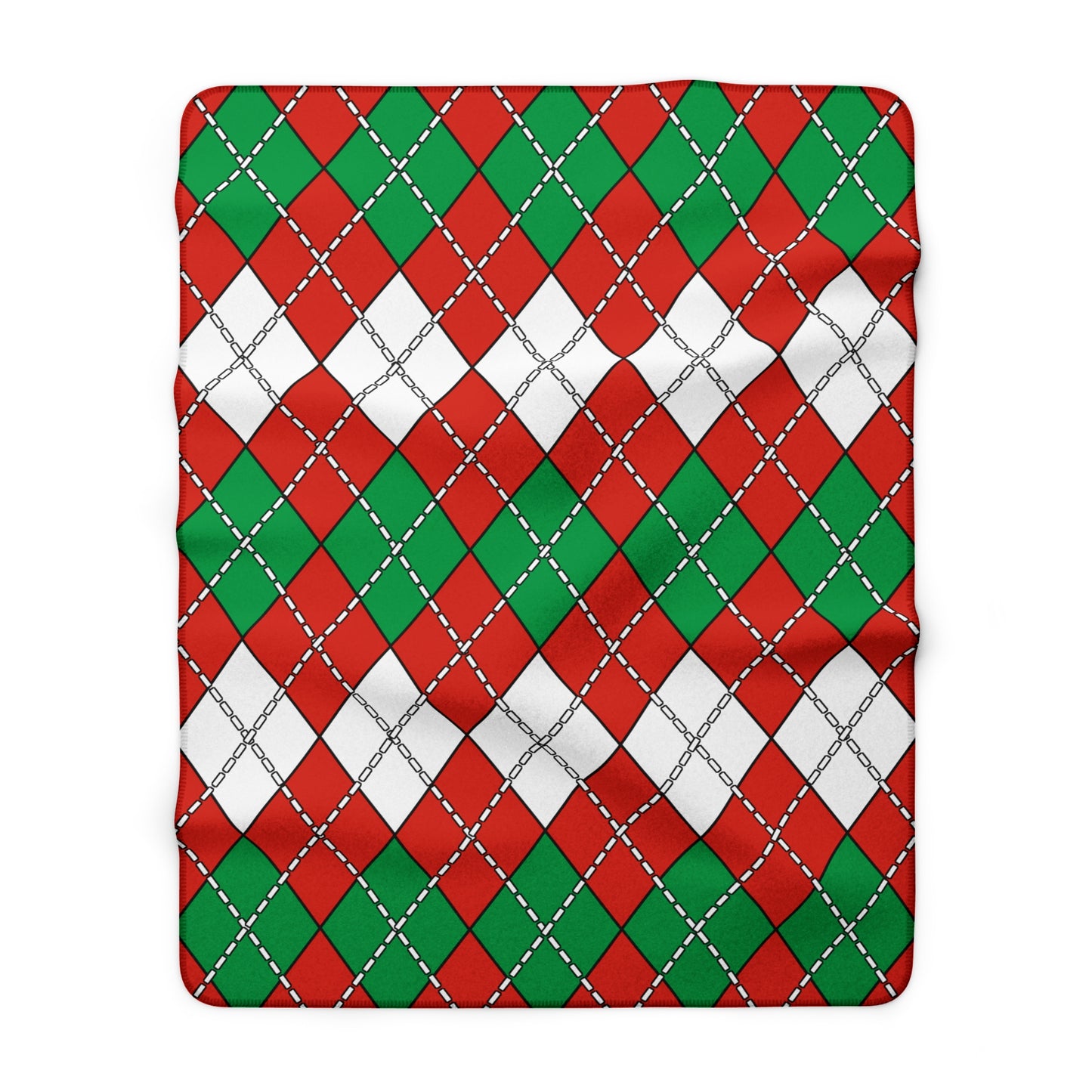 Pais Vasco Retro Argyle Blanket Throw