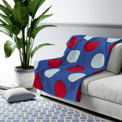 Guam Retro Polka Dots Blanket Throw