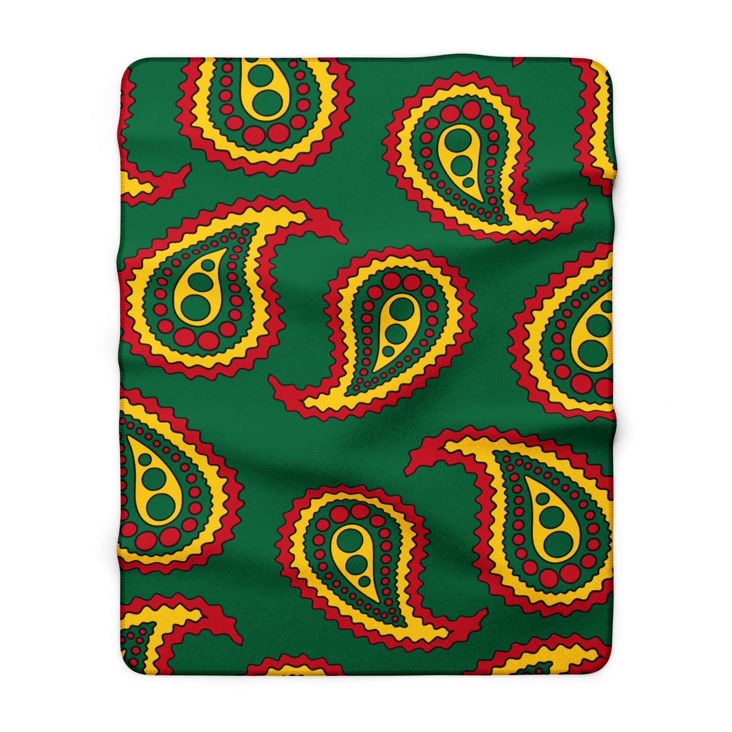 Ghana Retro Paisley Blanket Throw