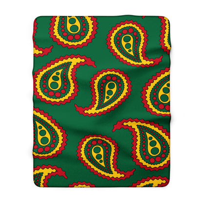 Ghana Retro Paisley Blanket Throw