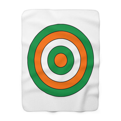 Ireland Retro Target Blanket Throw