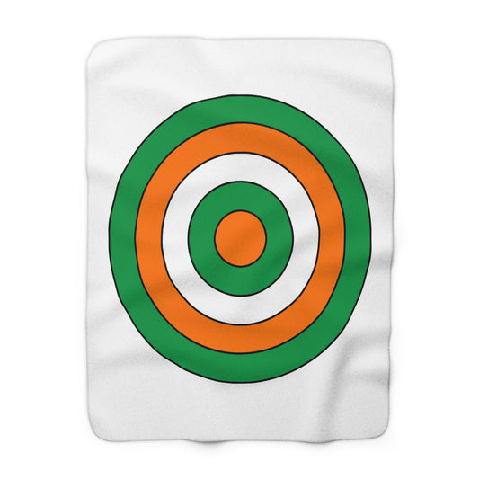 Ireland Retro Target Blanket Throw