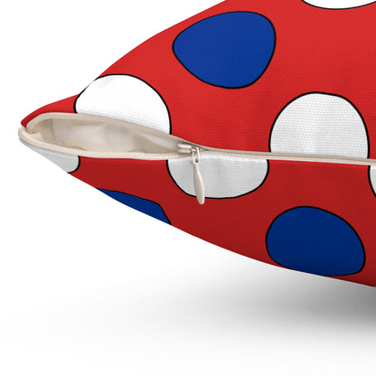 Bouvet Island Retro Polka Dots Cushion Pillow