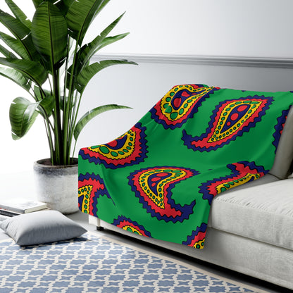 Mauritius Retro Paisley Blanket Throw