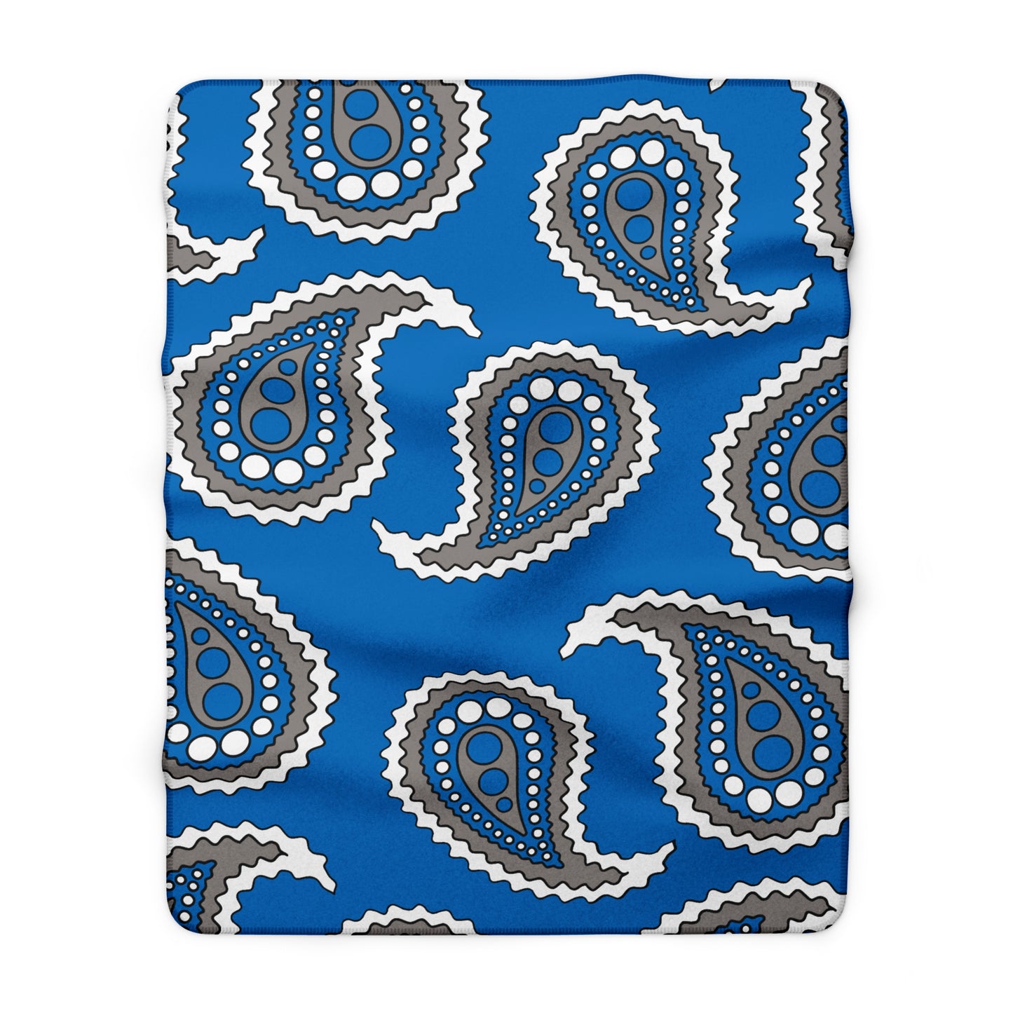 Northern Mariana Islands Retro Paisley Blanket Throw