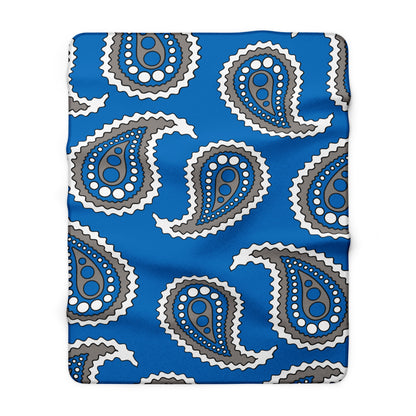 Northern Mariana Islands Retro Paisley Blanket Throw